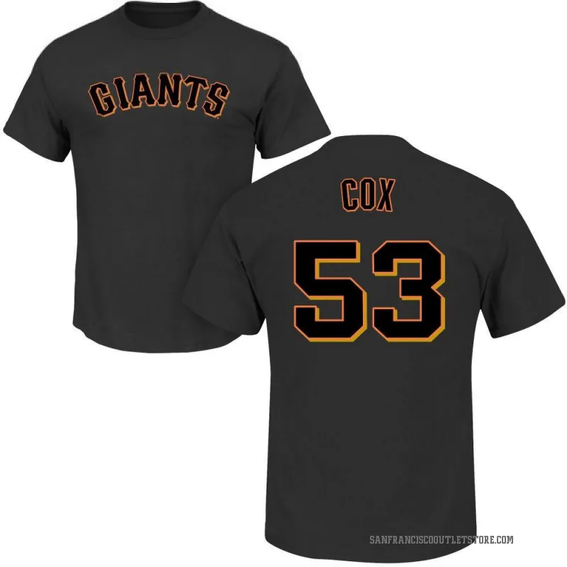 Jonah Cox Youth Black San Francisco Giants Roster T-Shirt -