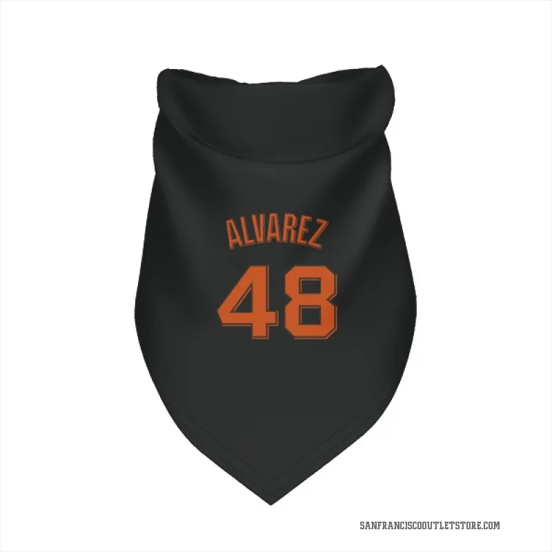 Jose Alvarez  Black San Francisco Giants  Cat & Dog Pet Bandana