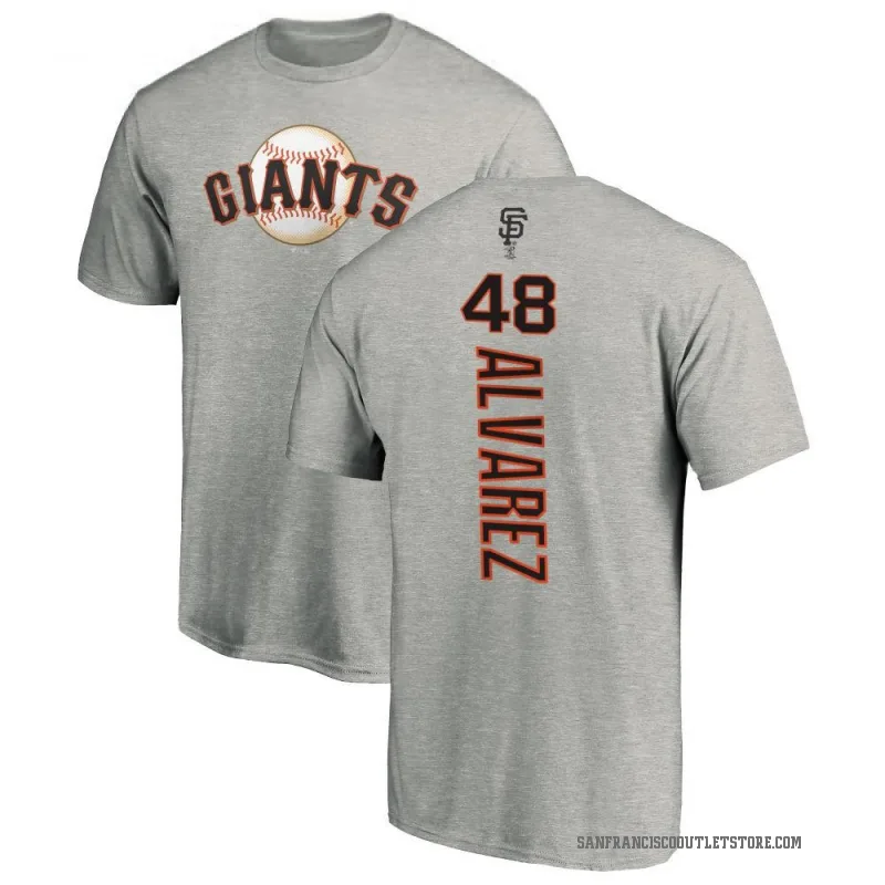 Jose Alvarez Men's Ash San Francisco Giants Backer T-Shirt -