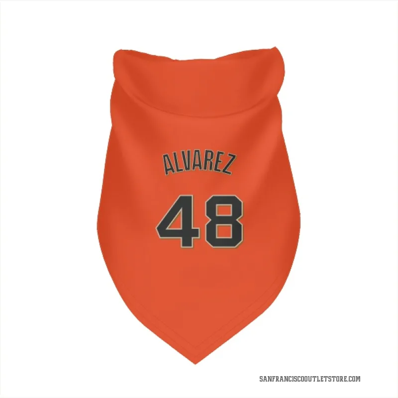 Jose Alvarez  Orange San Francisco Giants  Cat & Dog Pet Bandana