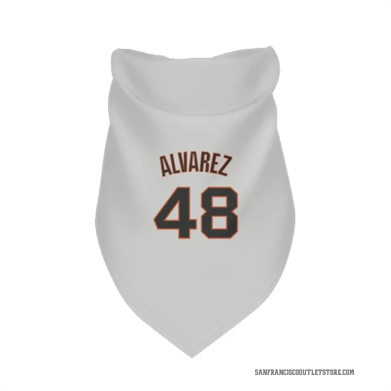 Jose Alvarez  White San Francisco Giants  Cat & Dog Pet Bandana