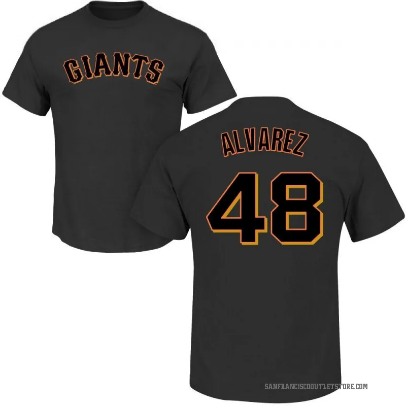 Jose Alvarez Youth Black San Francisco Giants Roster T-Shirt -