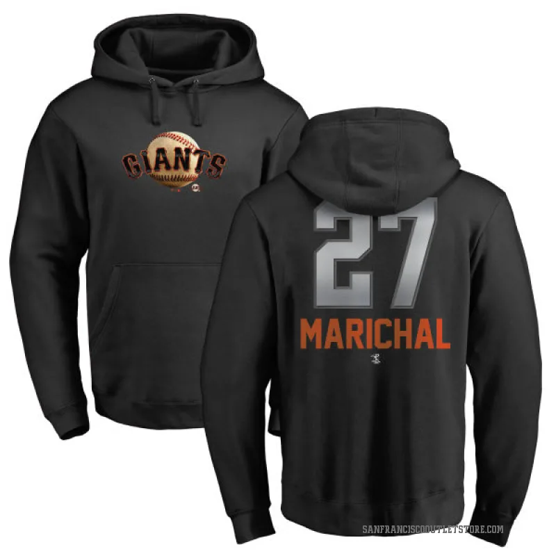 Juan Marichal Men's Black San Francisco Giants Branded Midnight Mascot Pullover Hoodie -