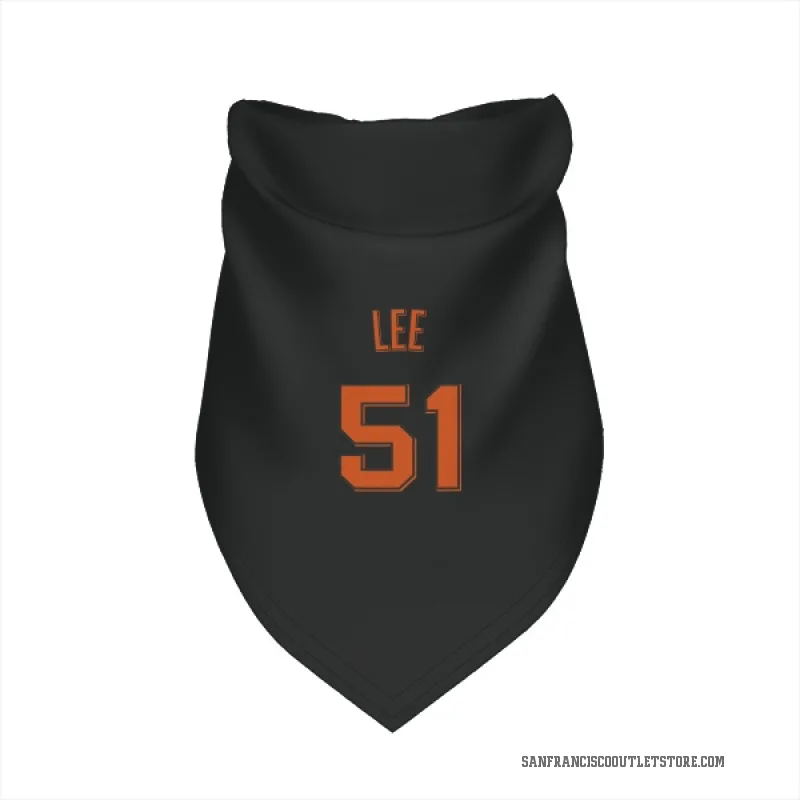 Jung Hoo Lee  Black San Francisco Giants  Cat & Dog Pet Bandana