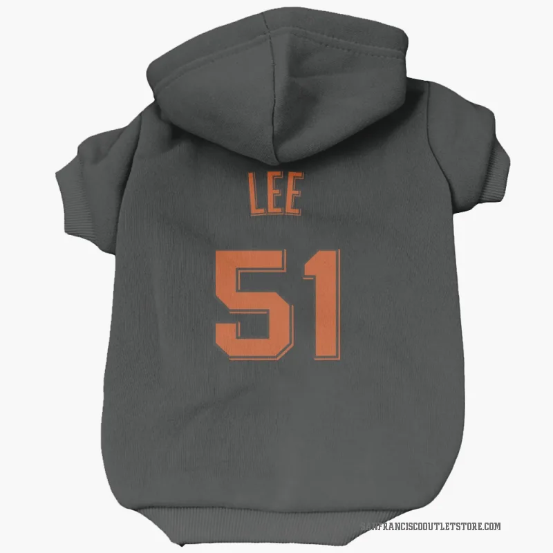 Jung Hoo Lee  Black San Francisco Giants  Cat & Dog Pet Hoodie