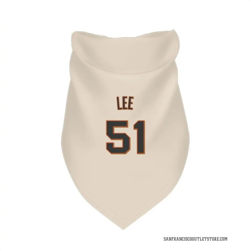 Jung Hoo Lee  Cream San Francisco Giants  Cat & Dog Pet Bandana