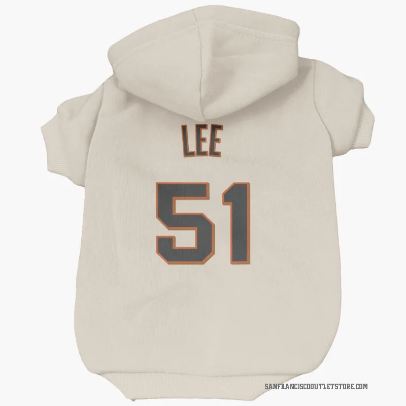Jung Hoo Lee  Cream San Francisco Giants  Cat & Dog Pet Hoodie