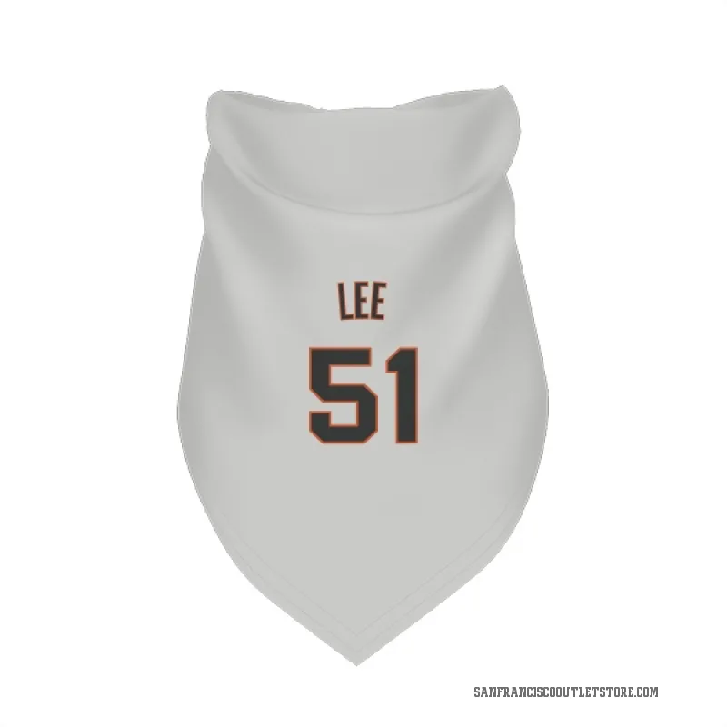 Jung Hoo Lee  White San Francisco Giants  Cat & Dog Pet Bandana