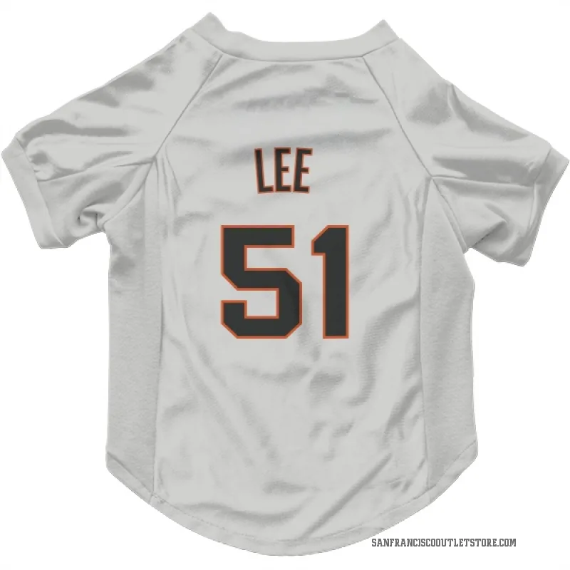 Jung Hoo Lee  White San Francisco Giants  Cat & Dog Pet Jersey