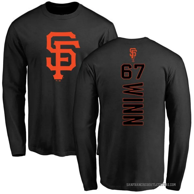 Keaton Winn Men's Black San Francisco Giants Backer Long Sleeve T-Shirt -
