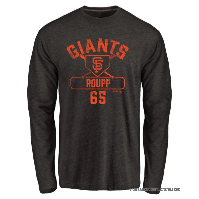 Landen Roupp Men's Black San Francisco Giants Base Runner Long Sleeve T-Shirt -