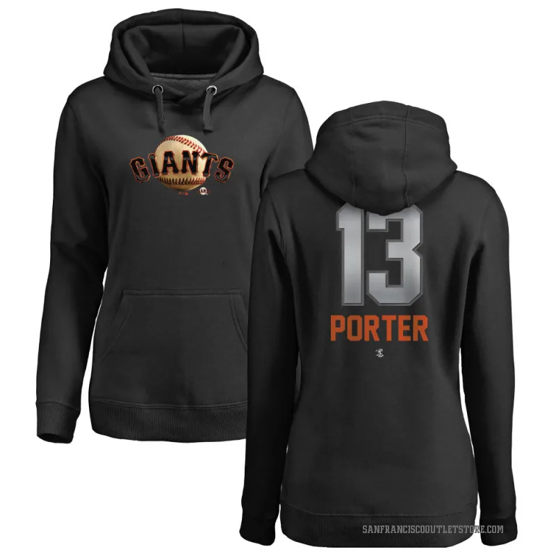 Logan Porter Women's Black San Francisco Giants Branded Midnight Mascot Pullover Hoodie -