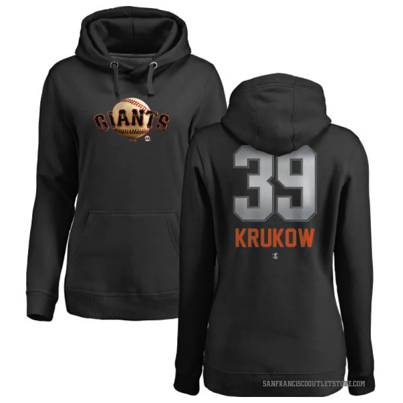 Mike Krukow Women's Black San Francisco Giants Branded Midnight Mascot Pullover Hoodie -