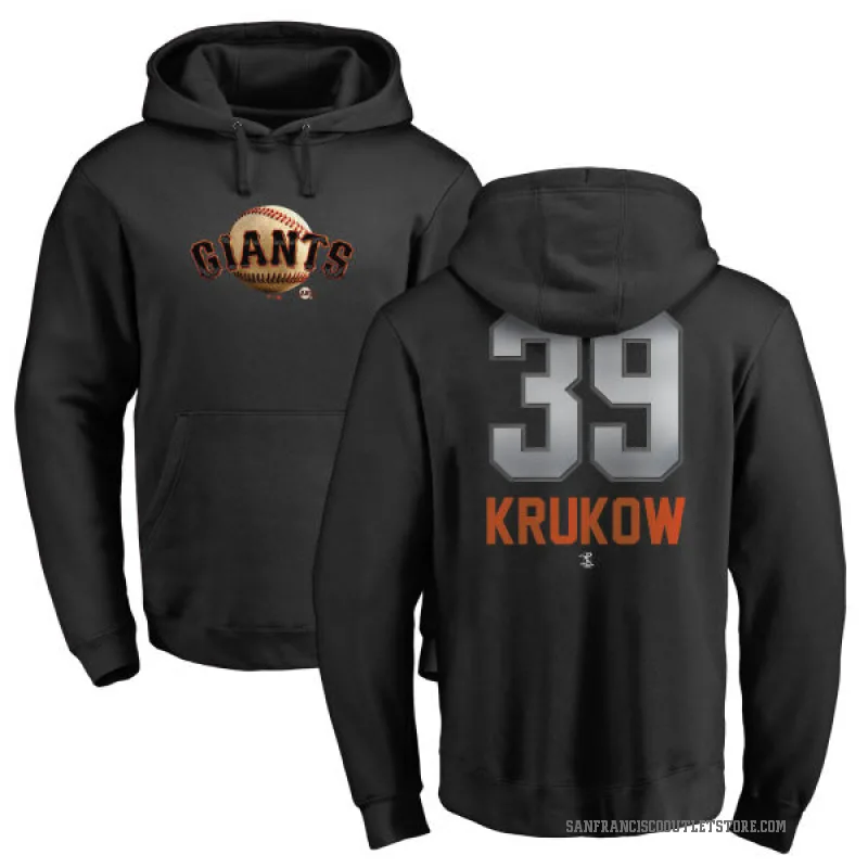 Mike Krukow Youth Black San Francisco Giants Branded Midnight Mascot Pullover Hoodie -