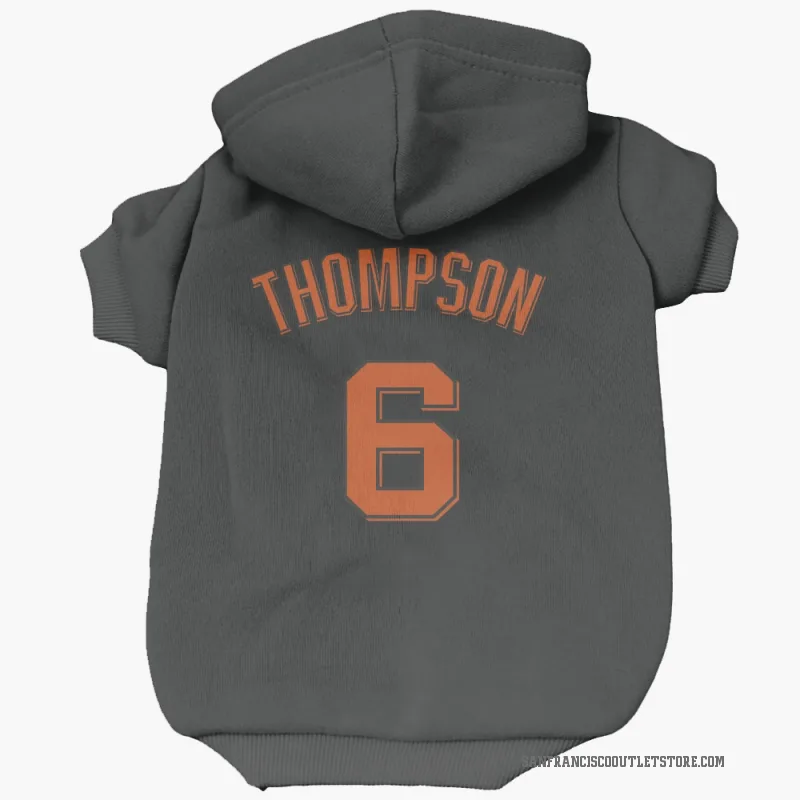 Robby Thompson  Black San Francisco Giants  Cat & Dog Pet Hoodie