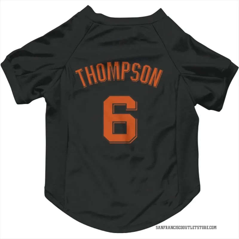 Robby Thompson  Black San Francisco Giants  Cat & Dog Pet Jersey