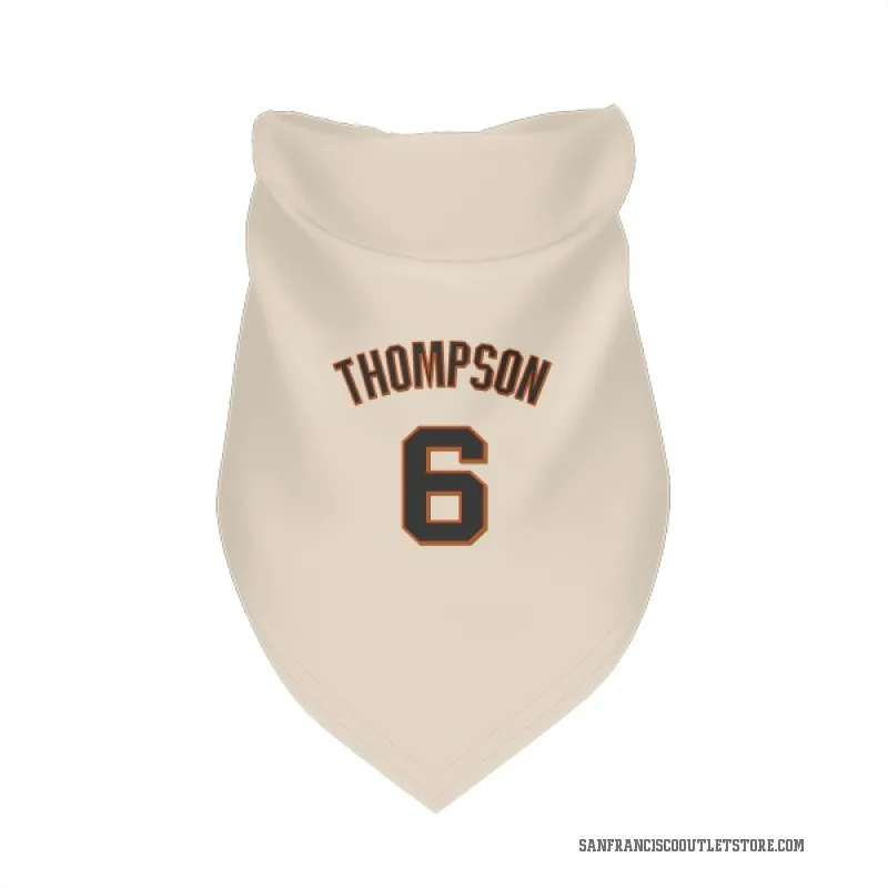 Robby Thompson  Cream San Francisco Giants  Cat & Dog Pet Bandana