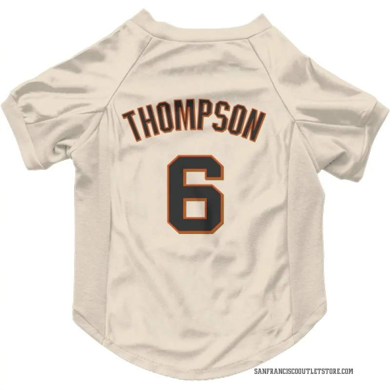 Robby Thompson  Cream San Francisco Giants  Cat & Dog Pet Jersey