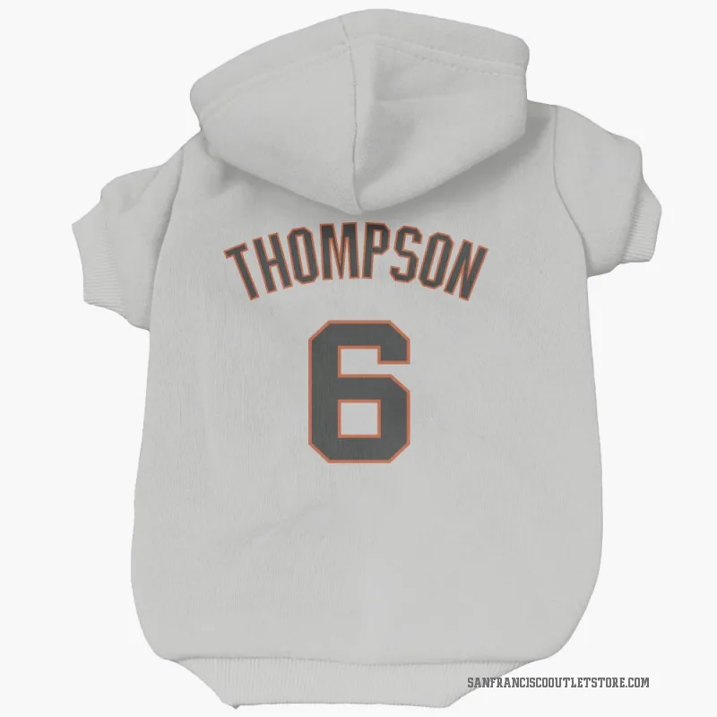 Robby Thompson  White San Francisco Giants  Cat & Dog Pet Hoodie