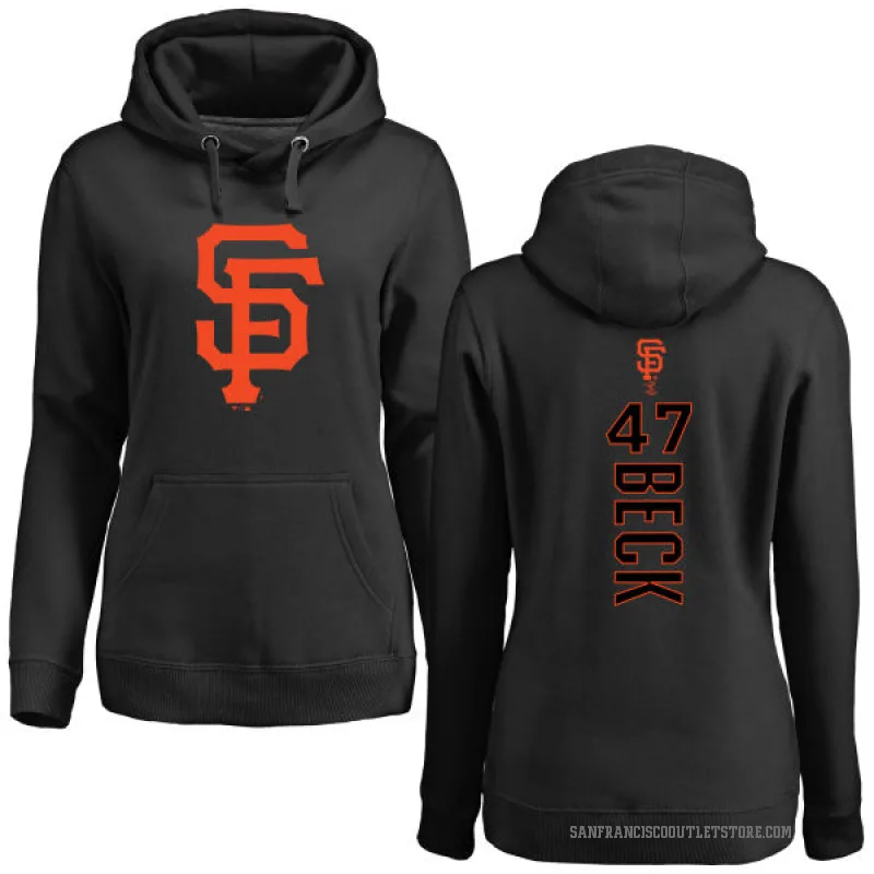 Rod Beck Women's Black San Francisco Giants Backer Pullover Hoodie