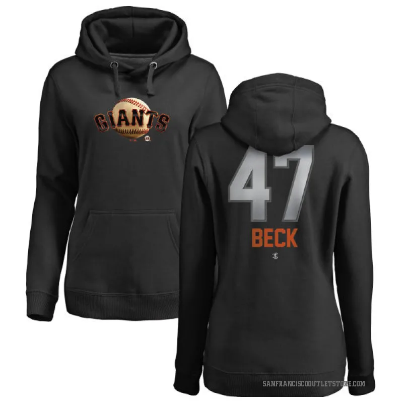 Rod Beck Women's Black San Francisco Giants Branded Midnight Mascot Pullover Hoodie -