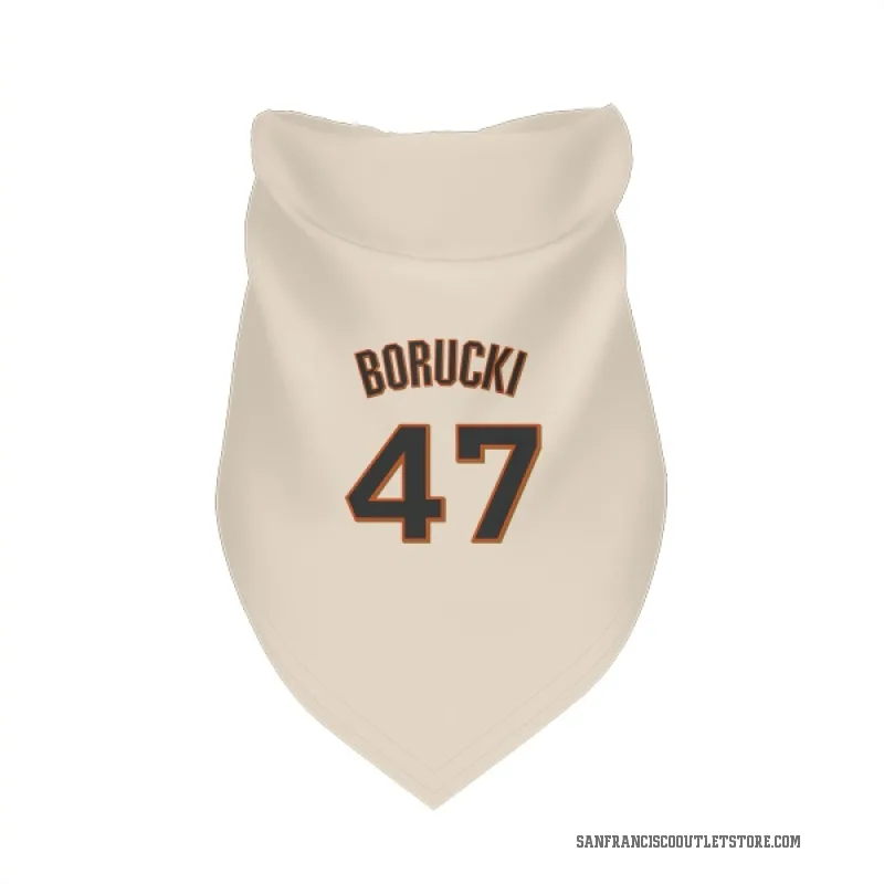 Ryan Borucki  Cream San Francisco Giants  Cat & Dog Pet Bandana