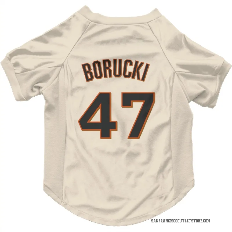 Ryan Borucki  Cream San Francisco Giants  Cat & Dog Pet Jersey