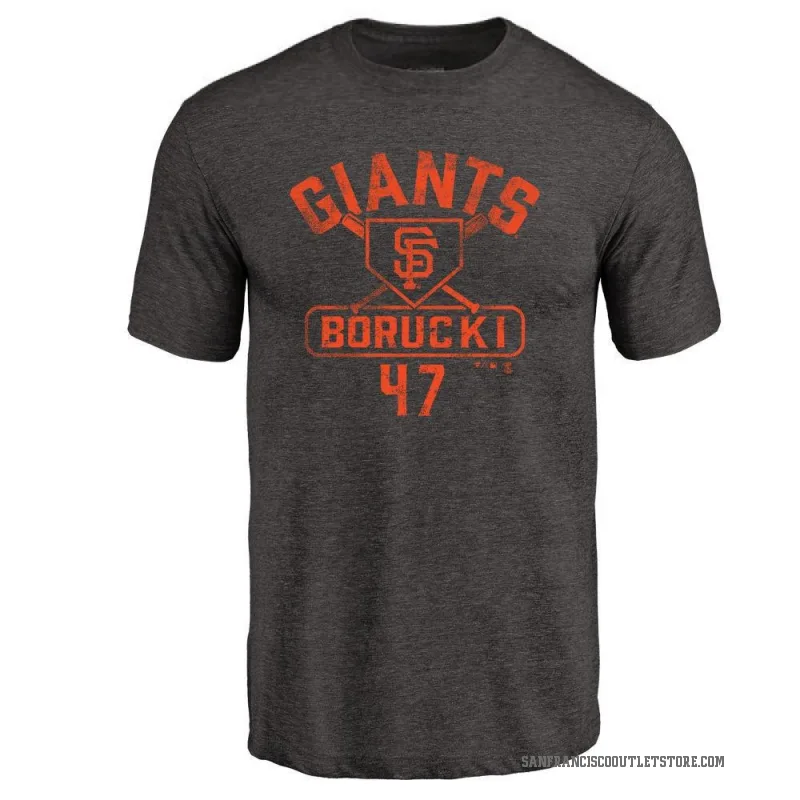 Ryan Borucki Men's Black San Francisco Giants Base Runner T-Shirt -