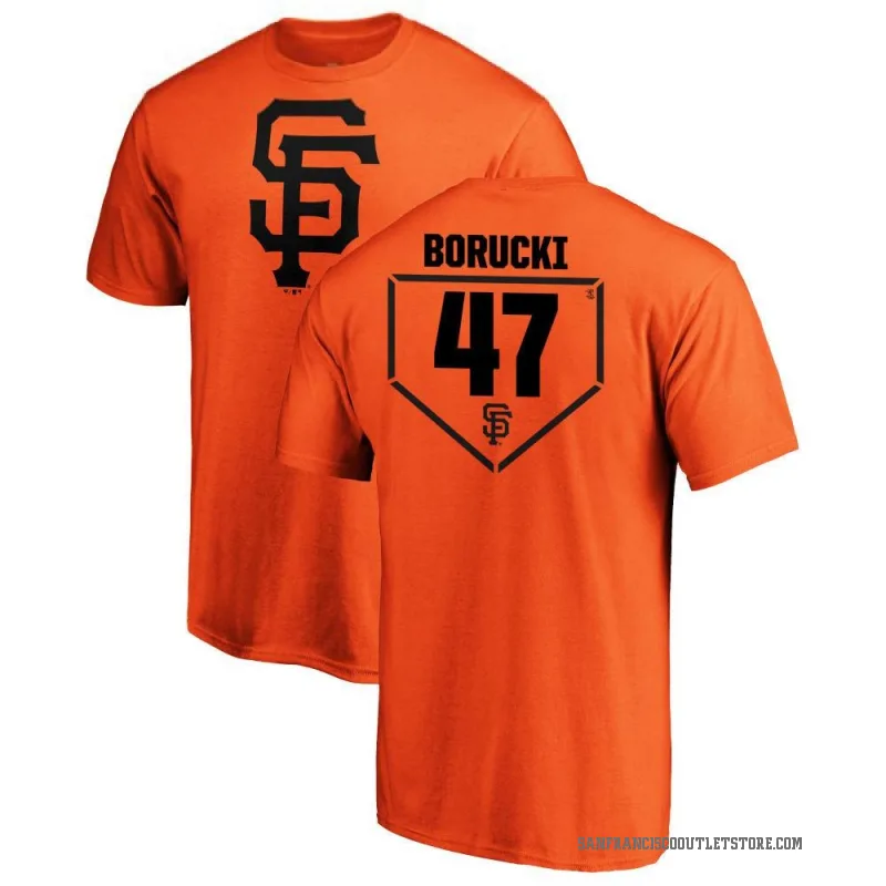 Ryan Borucki Men's Orange San Francisco Giants RBI T-Shirt -