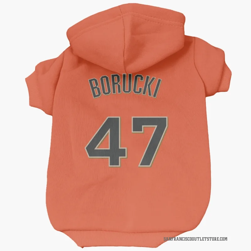 Ryan Borucki  Orange San Francisco Giants  Cat & Dog Pet Hoodie