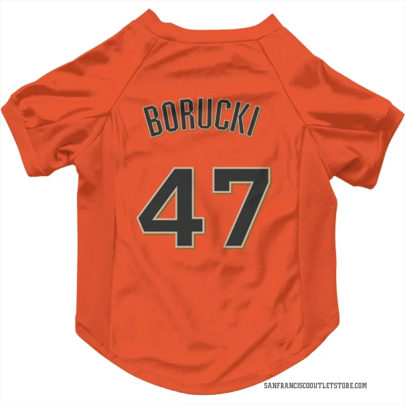 Ryan Borucki  Orange San Francisco Giants  Cat & Dog Pet Jersey
