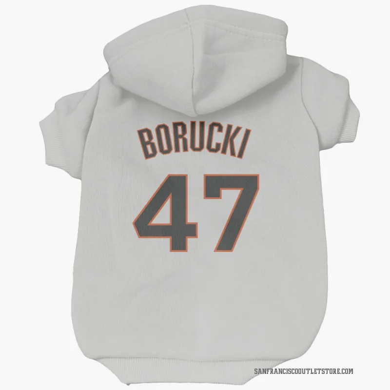Ryan Borucki  White San Francisco Giants  Cat & Dog Pet Hoodie