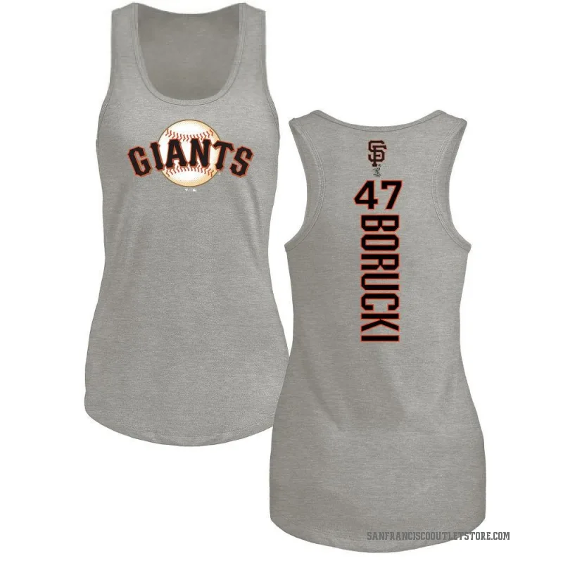 Ryan Borucki Women's Ash San Francisco Giants Backer Tank Top -