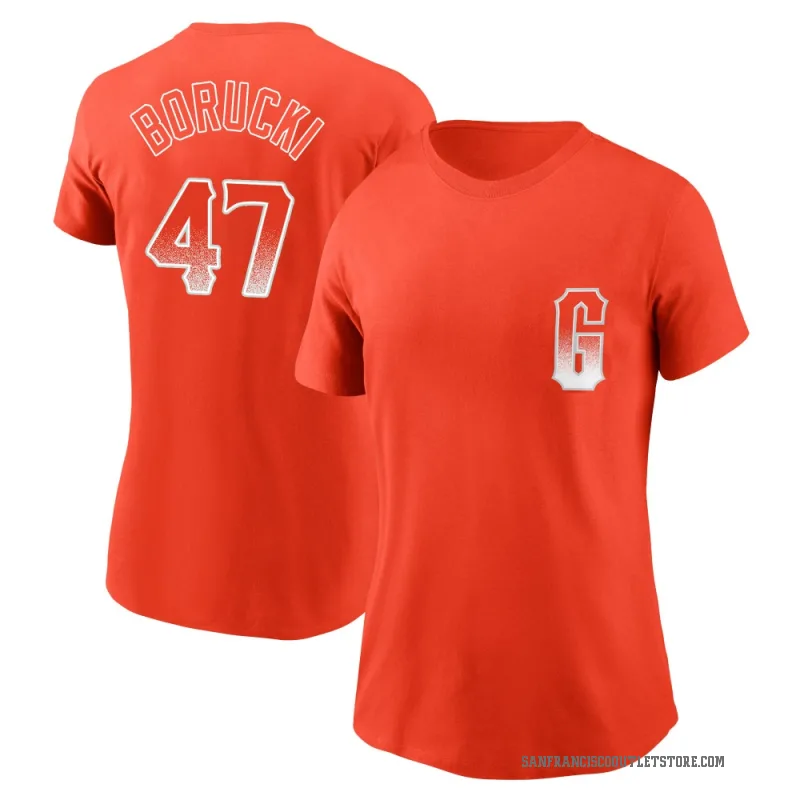 Ryan Borucki Women's Orange San Francisco Giants City Connect T-Shirt