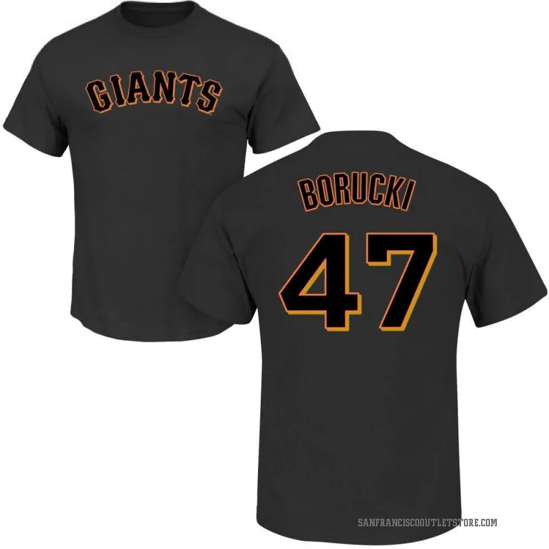 Ryan Borucki Youth Black San Francisco Giants Roster T-Shirt -