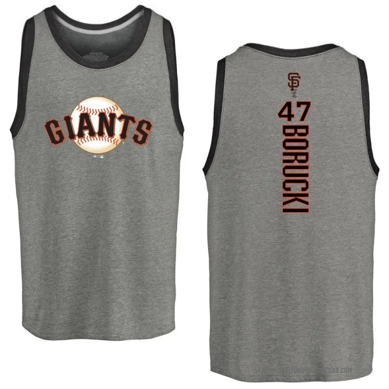 Ryan Borucki Youth Gray San Francisco Giants Backer Tank - Heathered