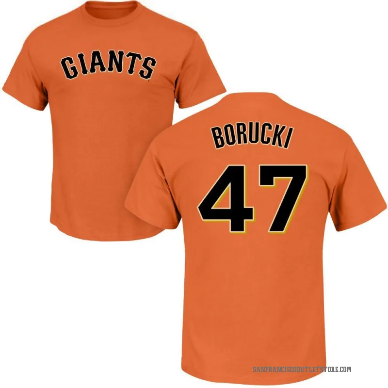 Ryan Borucki Youth Orange San Francisco Giants Roster T-Shirt -