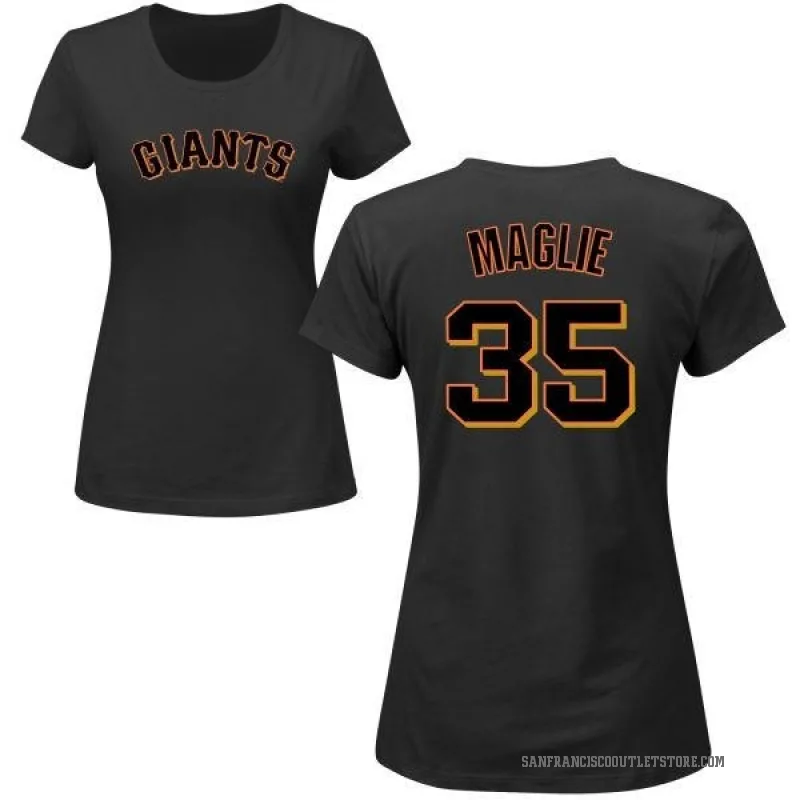 Sal Maglie Women's Black San Francisco Giants Roster T-Shirt -