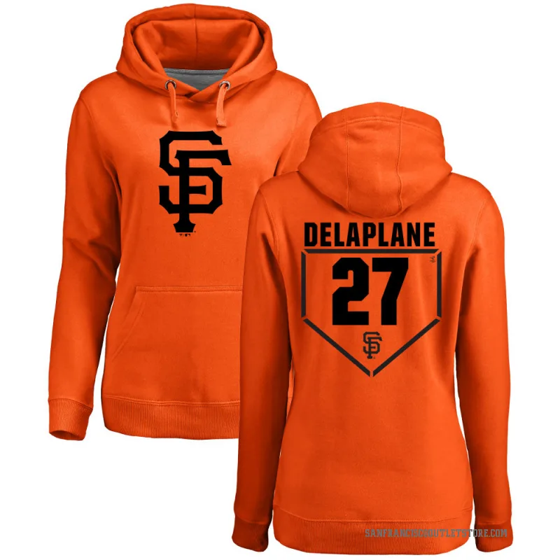 Sam Delaplane Women's Orange San Francisco Giants Branded RBI Pullover Hoodie -