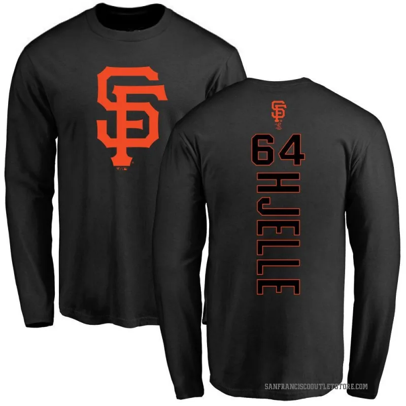 Sean Hjelle Youth Black San Francisco Giants Backer Long Sleeve T-Shirt -