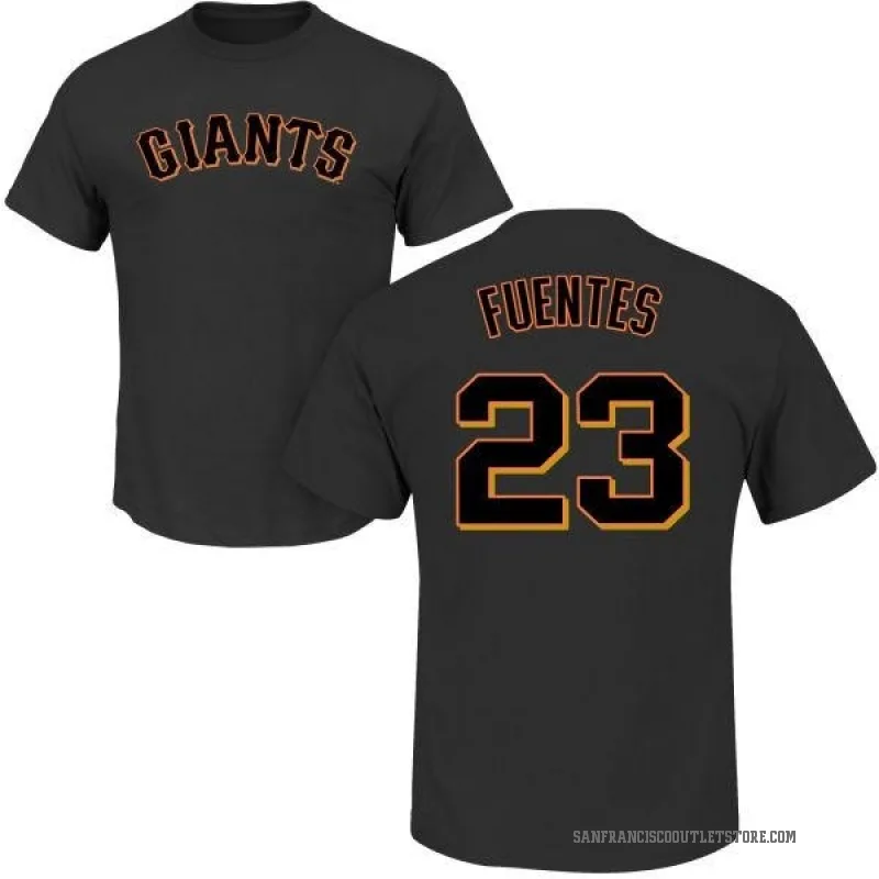 Tito Fuentes Men's Black San Francisco Giants Roster T-Shirt -