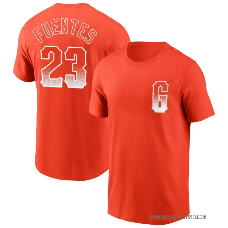Tito Fuentes Men's Orange San Francisco Giants City Connect T-Shirt
