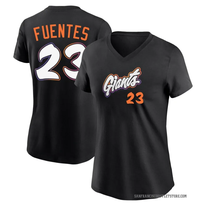 Tito Fuentes Women's Black San Francisco Giants 2025 City Connect Fuse T-Shirt