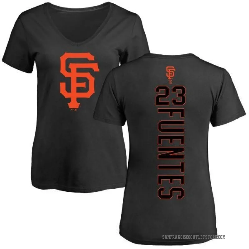 Tito Fuentes Women's Black San Francisco Giants Backer Slim Fit T-Shirt -