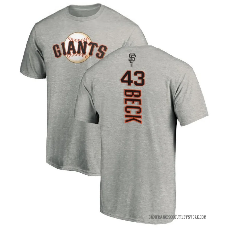 Tristan Beck Men's Ash San Francisco Giants Backer T-Shirt -