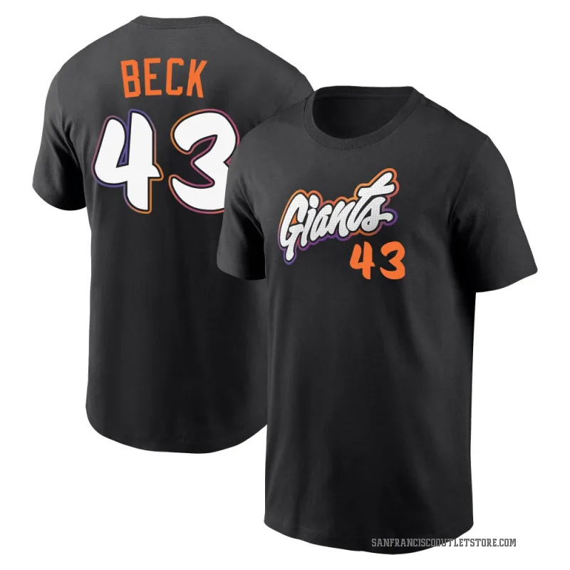 Tristan Beck Men's Black San Francisco Giants 2025 City Connect Fuse T-Shirt