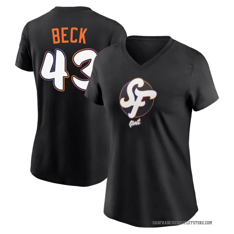 Tristan Beck Women's Black San Francisco Giants 2025 City Connect T-Shirt
