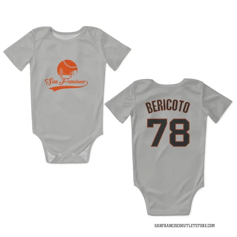 Victor Bericoto  White San Francisco Giants  Newborn & Infant Bodysuit