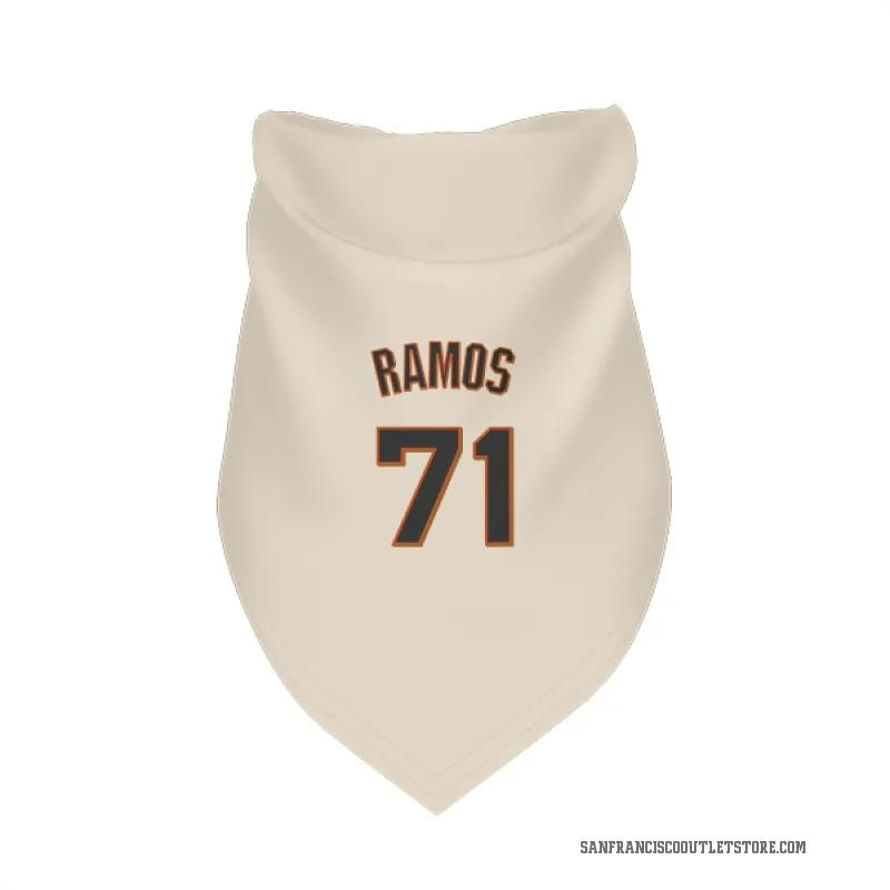 Wilkin Ramos  Cream San Francisco Giants  Cat & Dog Pet Bandana