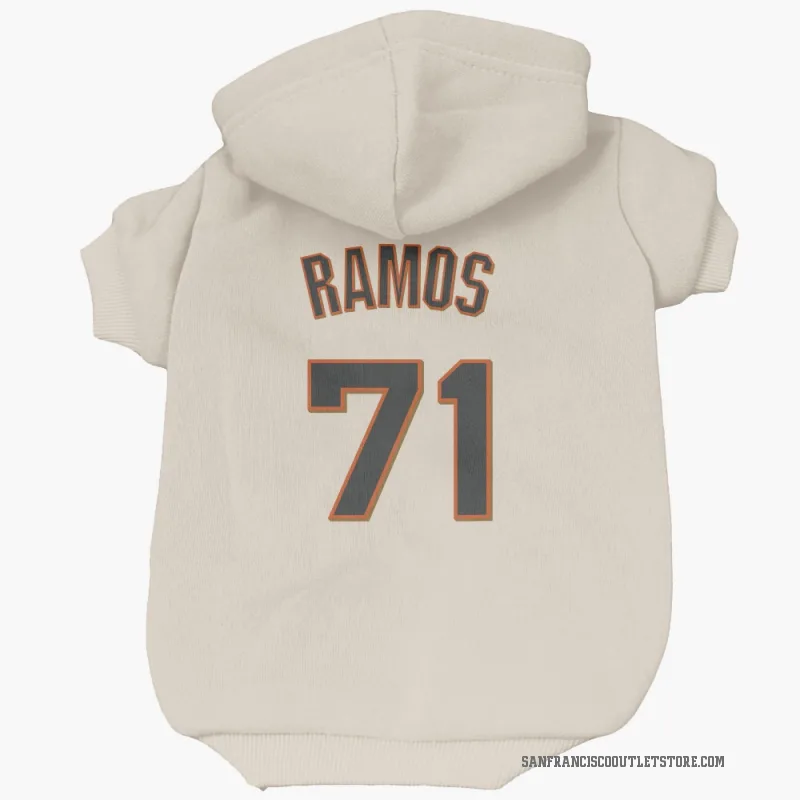Wilkin Ramos  Cream San Francisco Giants  Cat & Dog Pet Hoodie